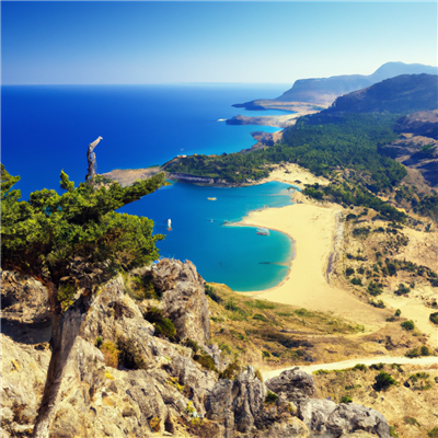 Het adembenemende uitzicht vanaf de berg Tsambika op Rhodos: Een ervaring die je niet wilt missen!